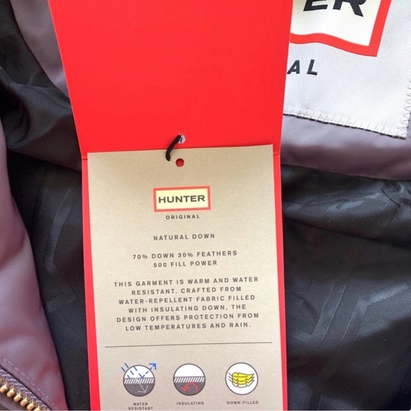 Hunter Refined Down Snow Winter Long Coat NWT - Picture 12 of 13